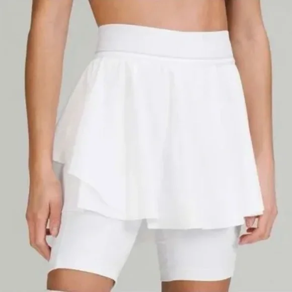 NWT Lululemon Court Rival High-Rise Tennis Skirt White Size 10 - Picture 1 of 5
